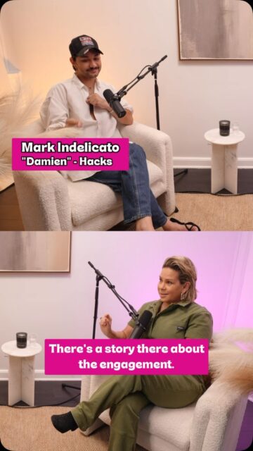 Hacks star @markindelicato’s proposal to his fiancé is movie-level romantic, but there’s a funny twist. Watch Mark’s full episode on @holdingspacewithtracy. Link in bio! Please like and subscribe. I’m so proud of our second season, and I want to share it with all of you. #hacks #gay #proposal #podcast #interview