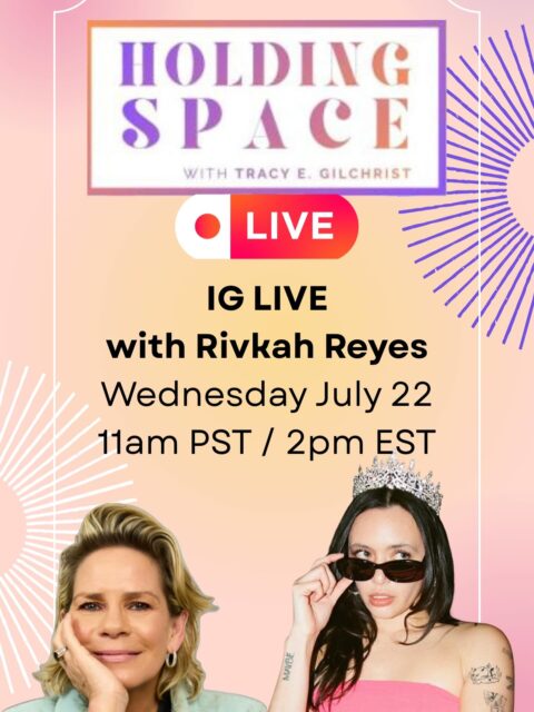 Holding Space with Tracy is going live with actor and musician @rivkah.reyes Reyes chat about her new music, Strap, and more. Please join us Wednesday July 22 at 2 pm EST / 11 am PST for what I’m sure will be a lively conversation. I’m excited!! #iglive #lgbtq