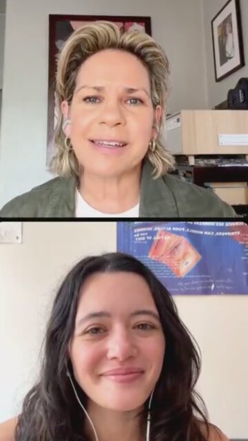 Thanks so much to @rivkah.reyes, for chatting with me for @holdingspacewithtracy LIVE. We get into Rivkah’s music career and new singles, “Miss Congeniality” and “Debt Collector” being a sapphic awakening as Katie in School of Rock, sobriety, the Chelsea Hotel, Billy Joel, and more. #rivkahreyes #schoolofrock #sapphic #lgbtq #podcast